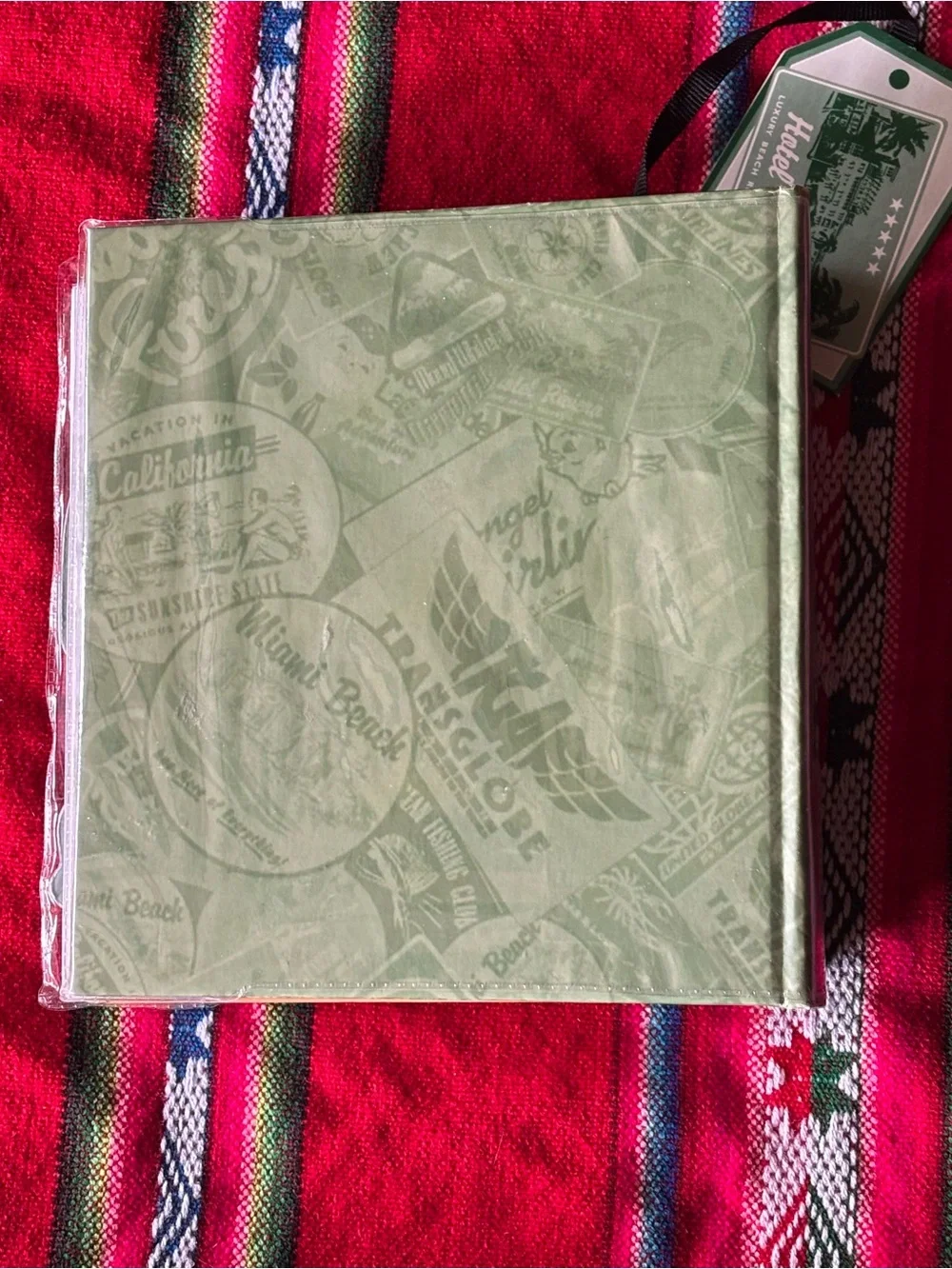 Vintage Red Convertible Photo Album